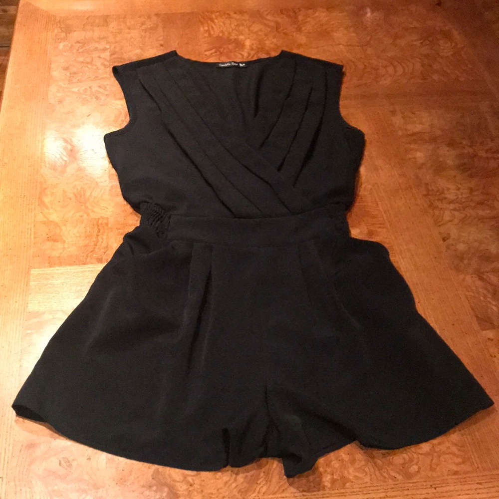 Double Zero black romper like new